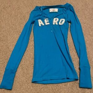 Vintage Blue Aéropostale Long Sleeve